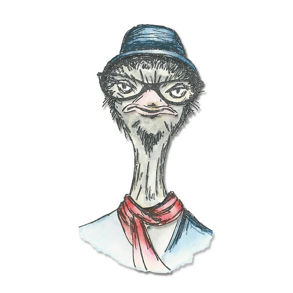 Sizzix Framelits Dies - Hipster Ostrich by Tim Holtz