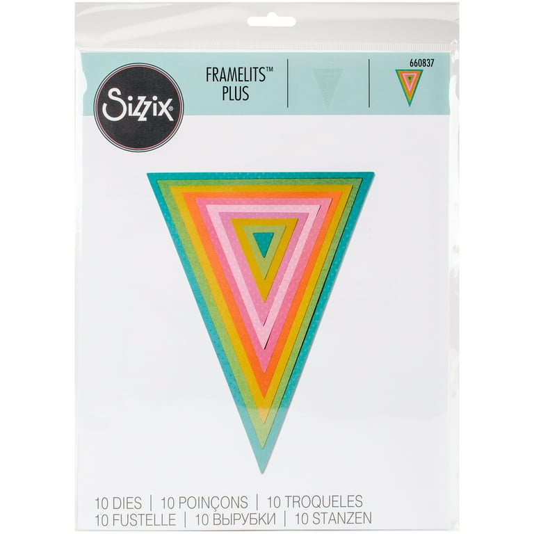Sizzix Framelits Plus Die 19.05㎝×19.05㎝ Sizzix Framelits Plus Dies 10/Pkg-Bunting - Walmart.com