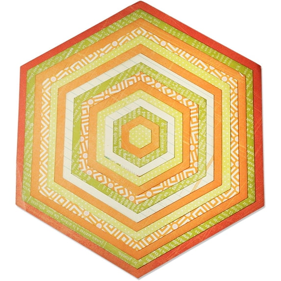 Sizzix Framelits Plus Dies 15/Pkg-Hexagons, Pk 1, Sizzix