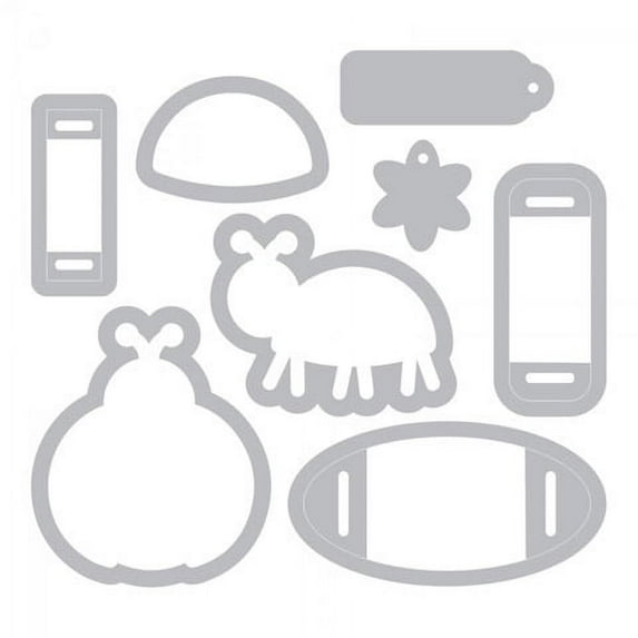 Sizzix Framelits Set 8Pk Wstamps Bug