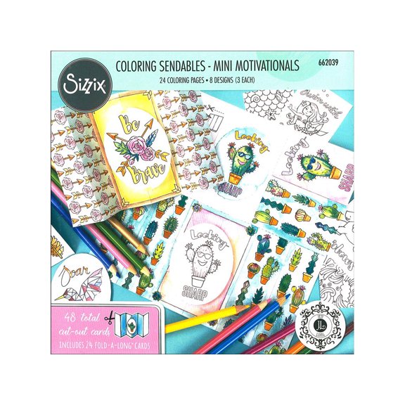 Sizzix JLong Coloring Sendables Mini Motivations