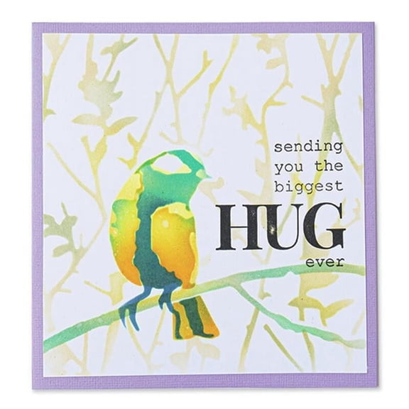 Sizzix Layered Stencil By Olivia Rose - Bird & Branches