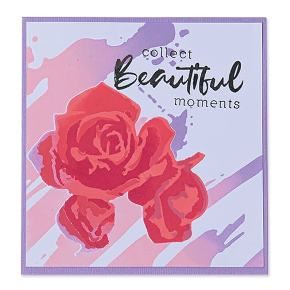 Sizzix Layered Stencils - Watercolor Roses