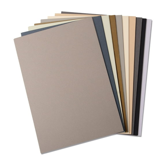 Sizzix Solid Colored Cardstock Sheets, Neutrals, 60 Pack