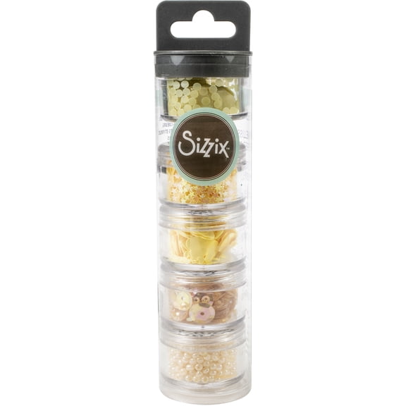 Sizzix Sequins & Beads Limoncello 5PK