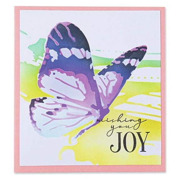 Sizzix Making Tool Layered Stencil 6"X6" By Olivia Rose-Butterfly