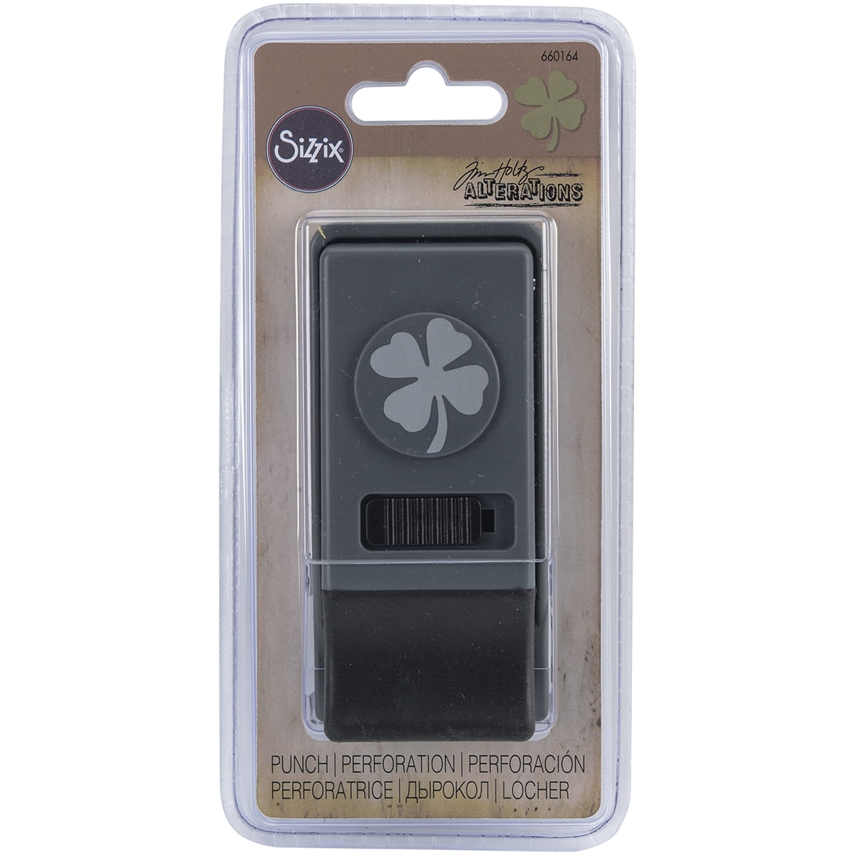 Sizzix Medium Paper Punch By Tim Holtz-Clover