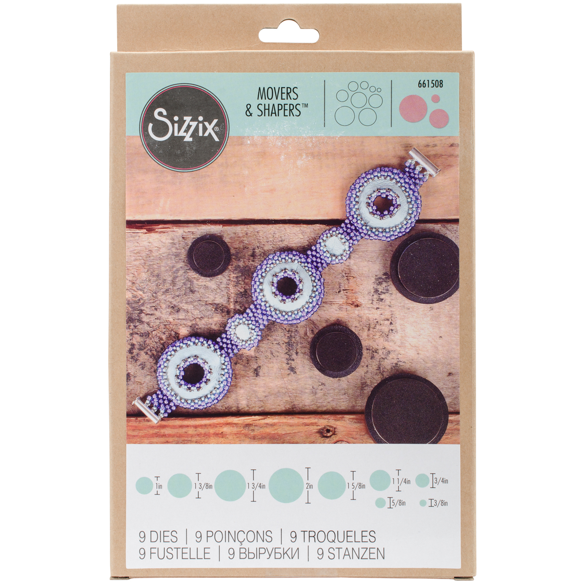 Sizzix Movers & Shapers Magnetic Die Set 9PK Circles