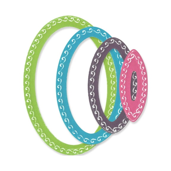 Sizzix Oval Framelits Die-Cut Dies for Cardmaking, 9 Pack