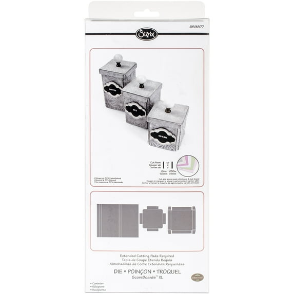 Sizzix ScoreBoards XL Die 6 Inch X 13.75 Inch-Canister