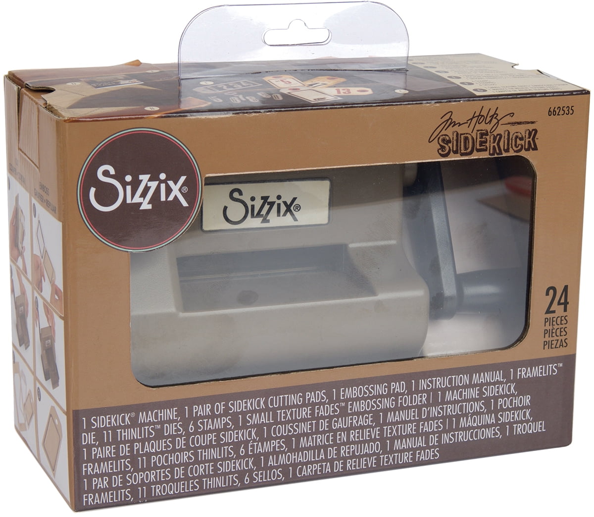 Sizzix Texture Boutique Embossing Starter Kit-Gray & White