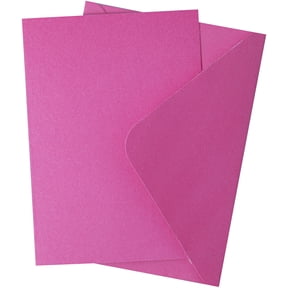 Sizzix Surfacez Card & Envelope Pack A6 10/Pkg-Pink Fizz