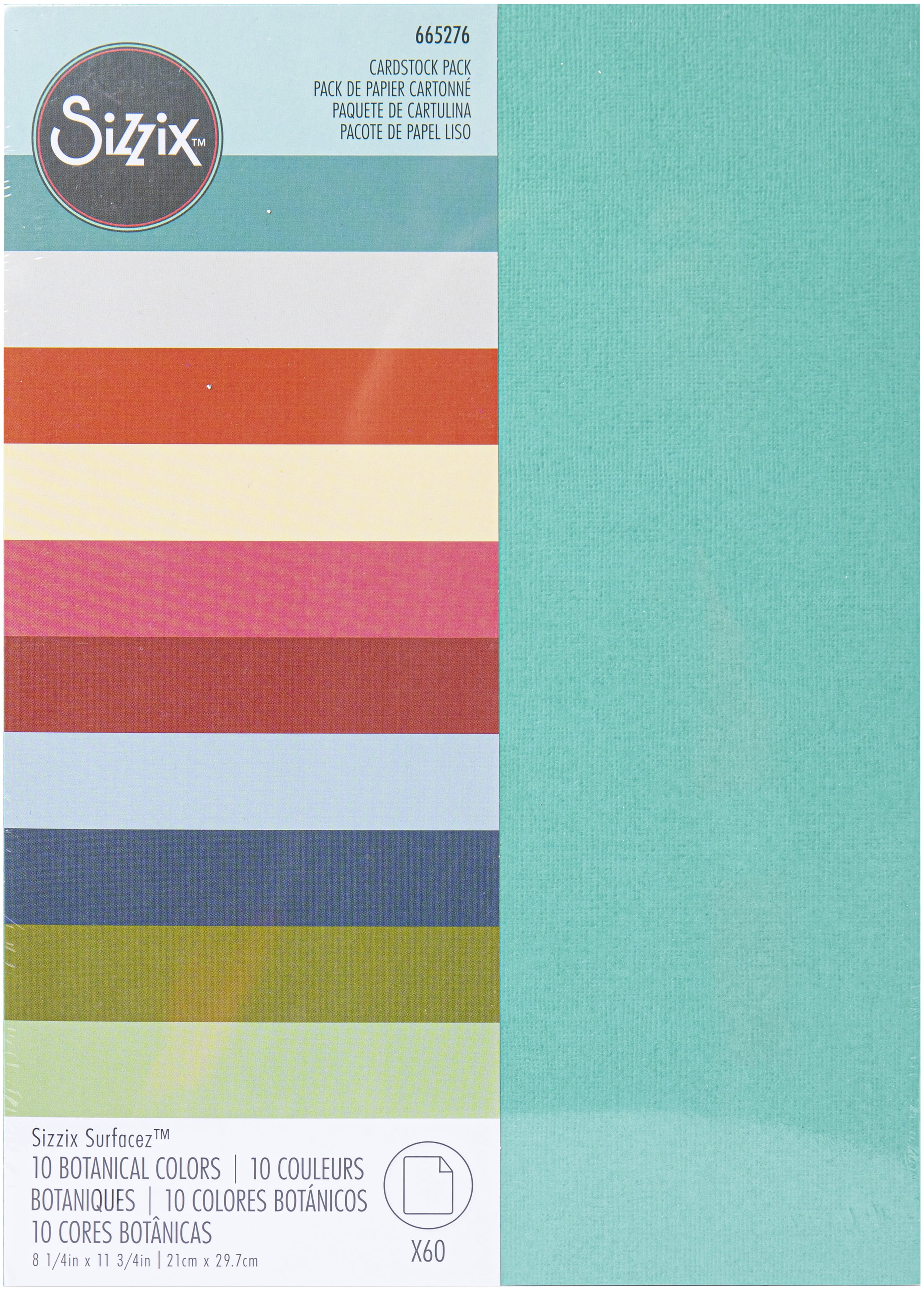 クラフトペーパー Sizzix Surfacez Cardstock Pack 8