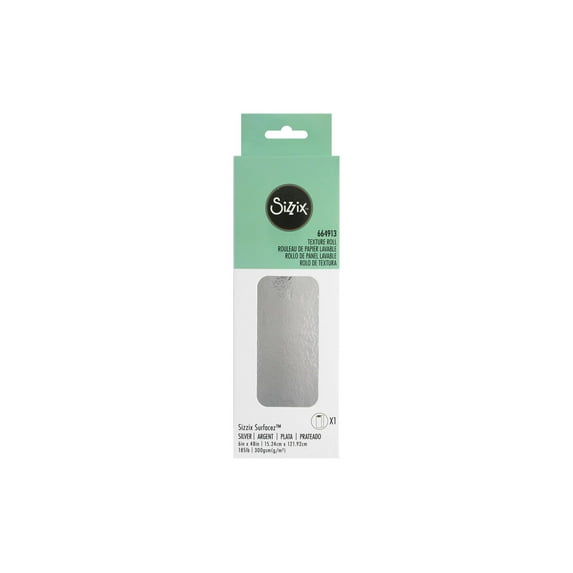 Sizzix Surfacez Texture Roll 6"x 48" Silver