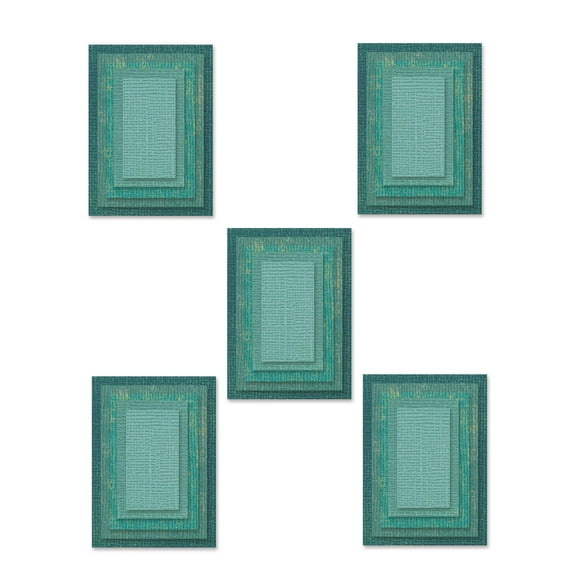 Sizzix Thinlits Dies Stacked Tiles, Rectangles by Tim Holtz