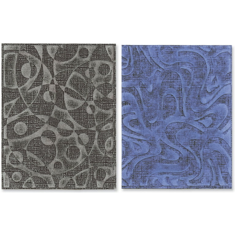 福袋安いいね半額ストア Sizzix Texture Cirque 2/Pkg-Retro Folders Embossing A2 Fades スクラップブッキング