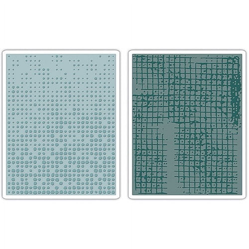 Sizzix Texture Fades A2 Embossing Folders-On The Go By Tim