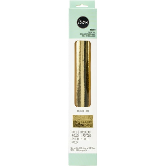 Sizzix Texture Roll 12" x 48" Gold