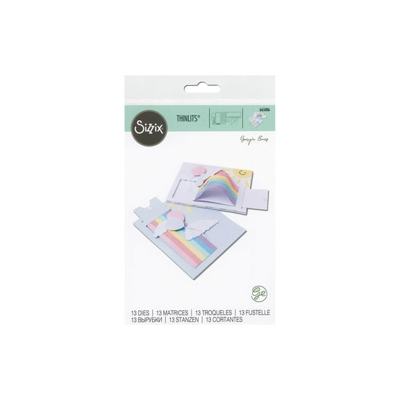 Sizzix Thinlits Die By Georgie Evans 13/Pkg-Rainbow Slider Card