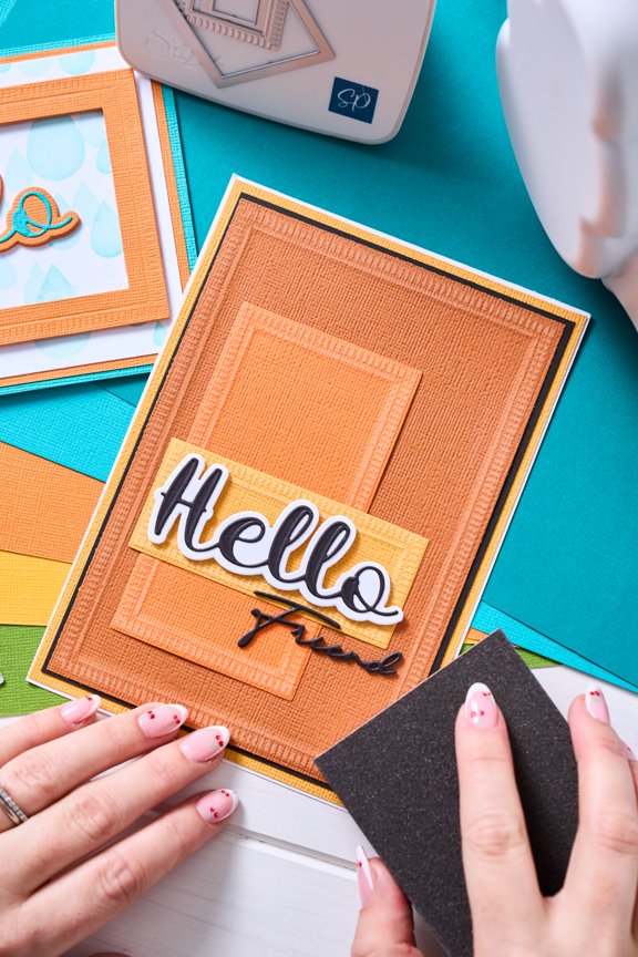 Thinlits Die Set 10PK - Take Two's, Hello Sentiment by Stacey Park