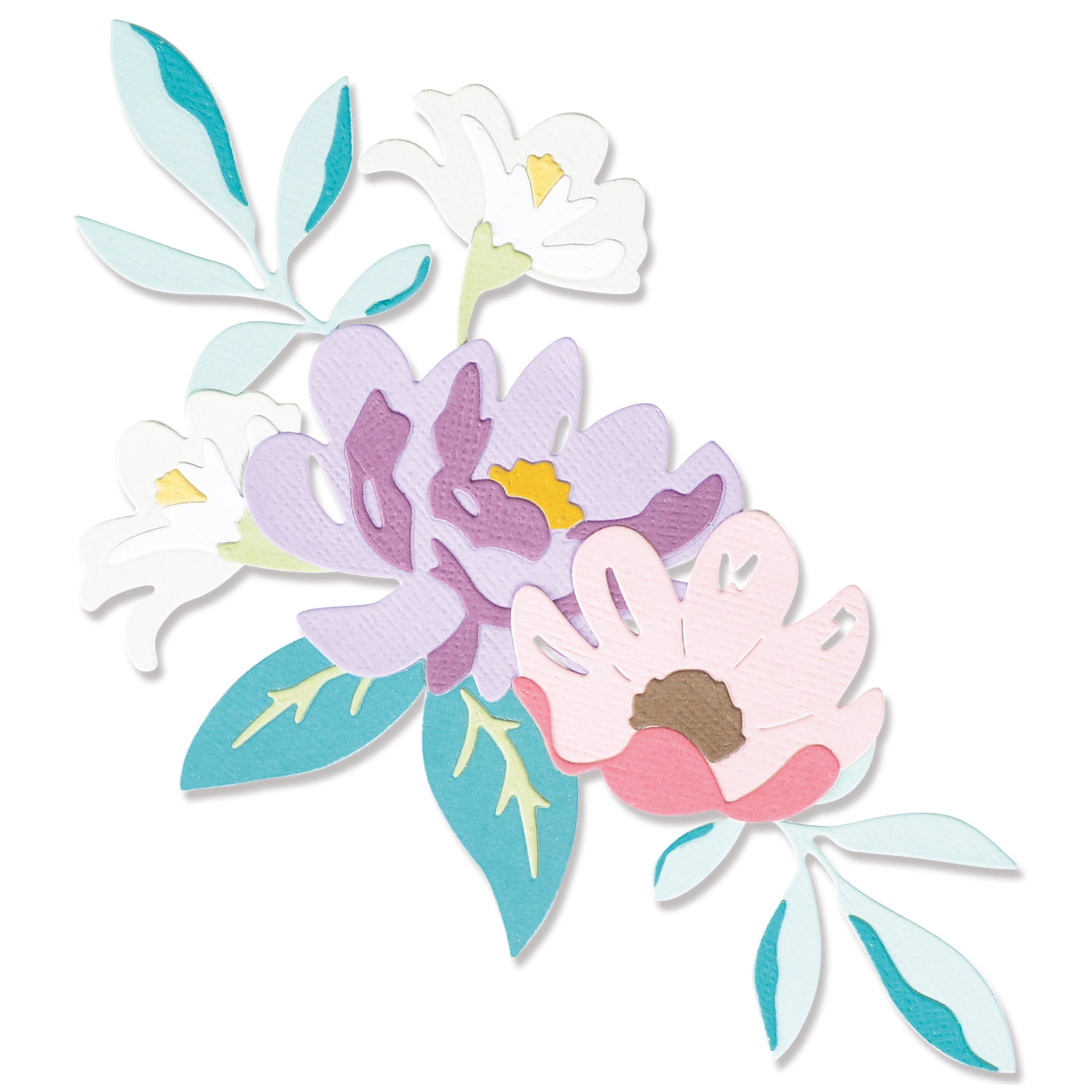 グランドセール 漫画 Sizzix® Thinlits® Die Set 14PK - Layered Summer Flowers by スクラップブッキング