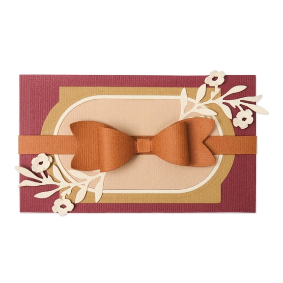 Sizzix Thinlits Die Set, Bloom & Bow Box, 13 Metal Cutting Dies for 3D Box