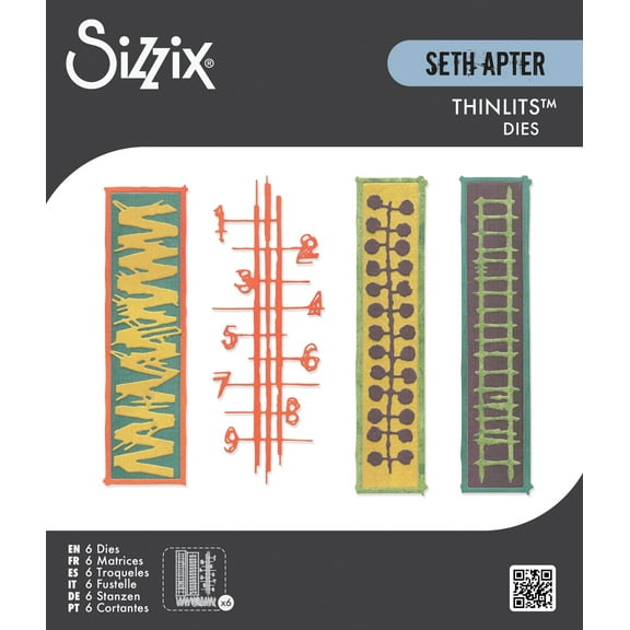 Sizzix Thinlits Die Set By Seth Apter 6/Pkg-Stretchers