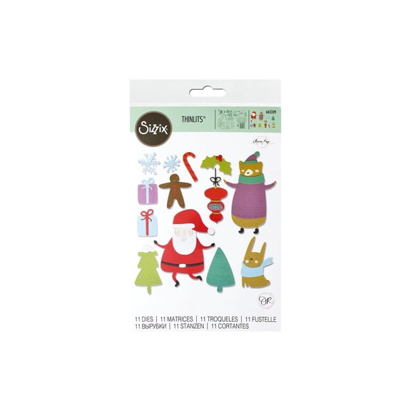 Sizzix Thinlits Dies By Olivia Rose 11/Pkg-Doodle Christmas