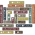 thumbnail image 1 of Sizzix Thinlits Dies By Tim Holtz 23/Pkg-Sentiment Words, Thin, 1 of 2