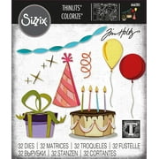 Sizzix Thinlits Dies By Tim Holtz - Celebrate, 32PK