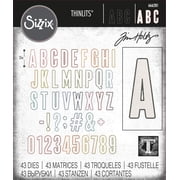 Sizzix Thinlits Dies By Tim Holtz 43/Pkg-Alphanumeric Bulletin