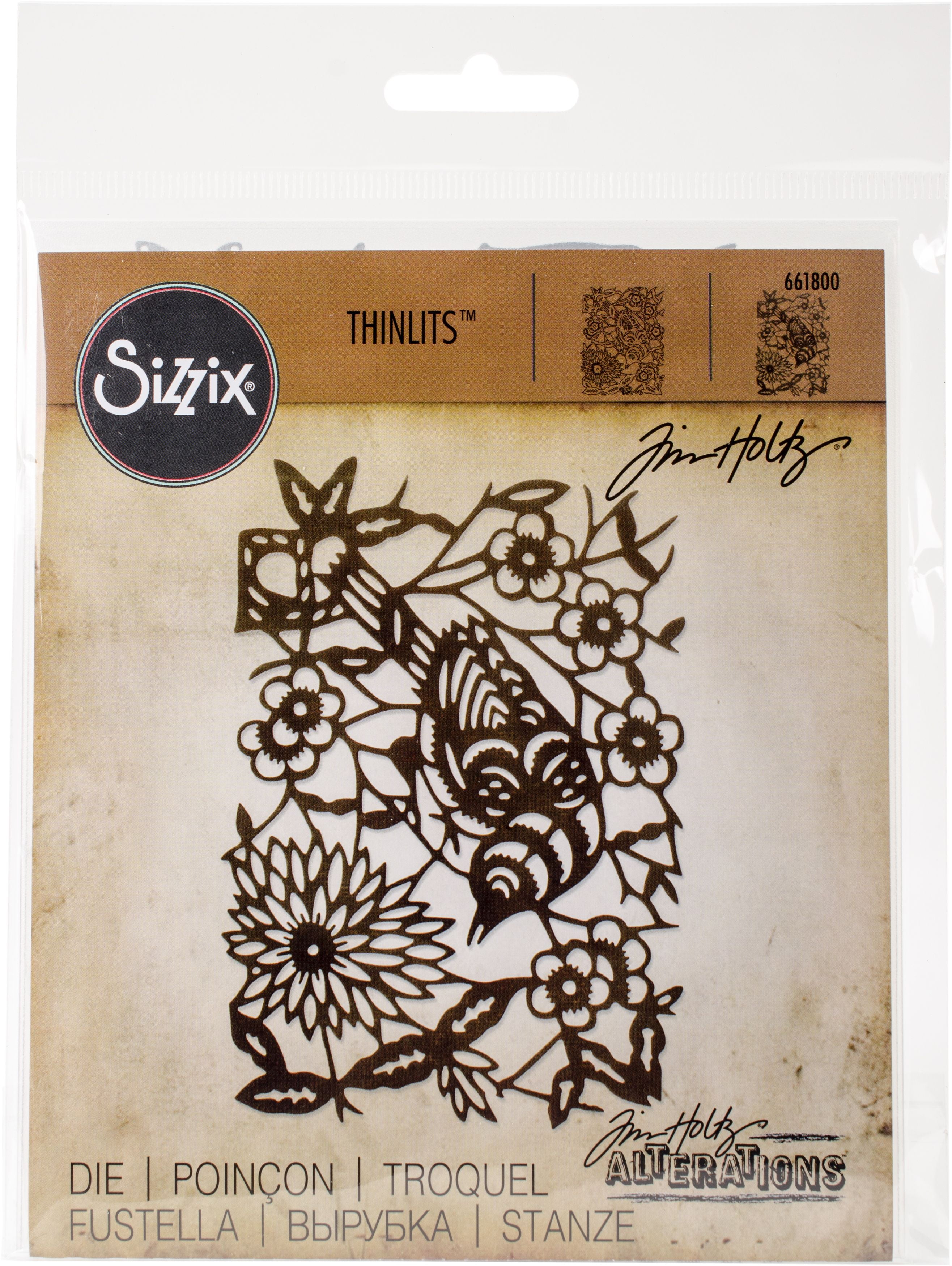 Fustella Sizzix Bigz 659437 Petali a Goccia by Tim Holtz - Hobby & Colors