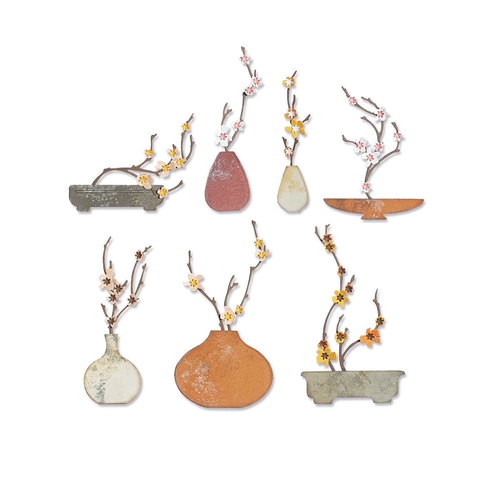 Sizzix 662672 Fustelle Thinlits Per Bordi - Set Da 3 Forme In Acciaio Per Biglietti E Album Fai Da Te