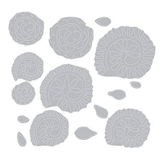 Sizzix Thinlits Dies By Tim Holtz 15/Pkg Tiny Tattered Florals