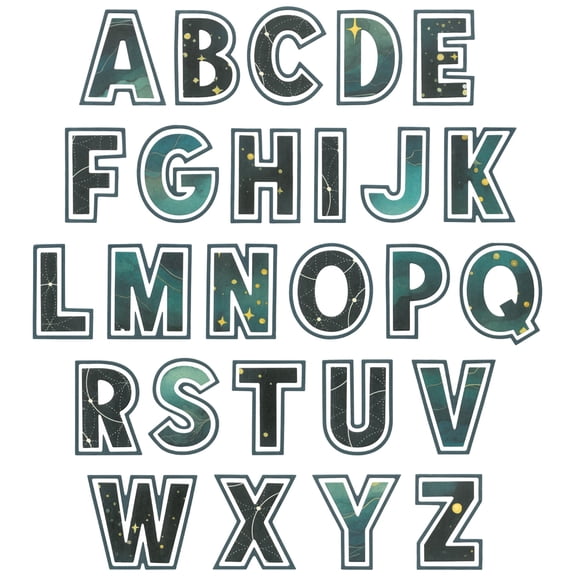 Sizzix Thinlits Metal Cutting Dies, This or That Alphabet by 49 & Market, 2 Inch Letters, 52 Dies