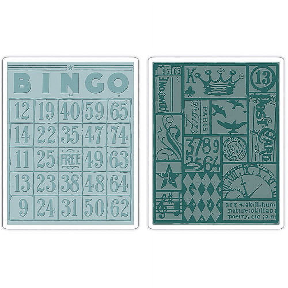 Amazon.com: Sizzix Texture Fades A2 Embossing Folders 2/Pkg