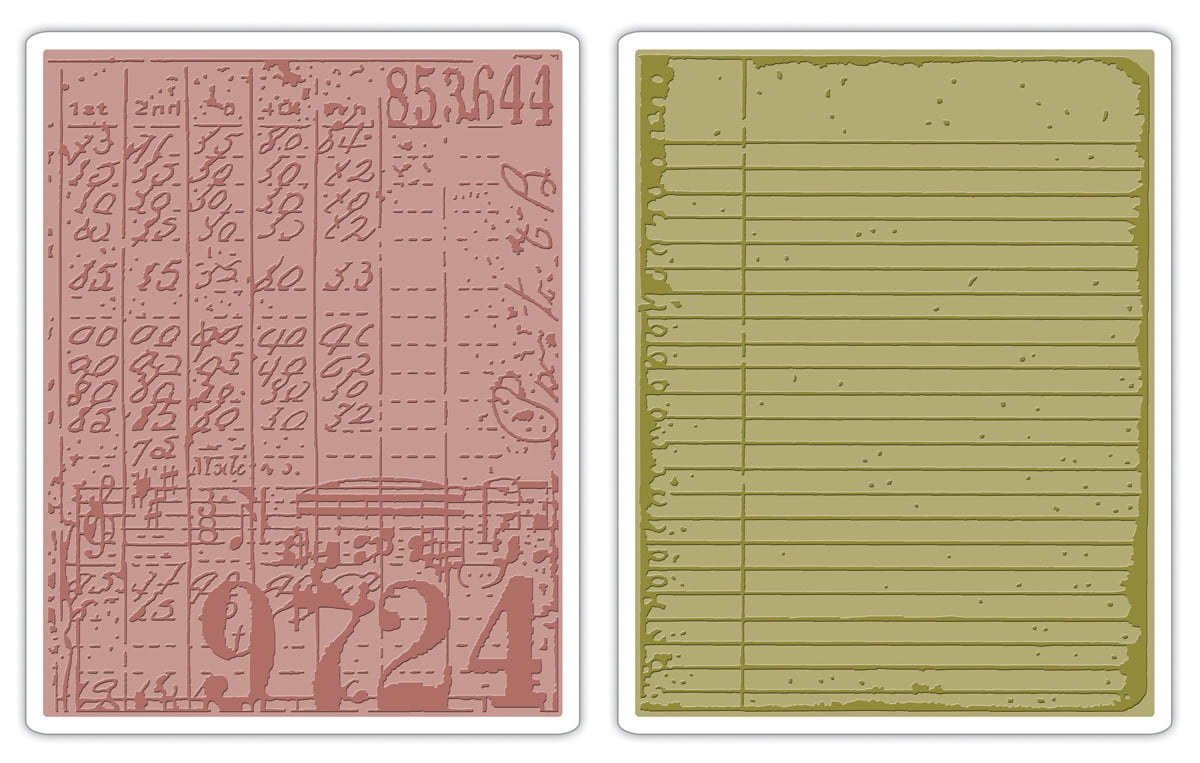 Sizzix Tim Holtz Texture Fades Alterations Collection Embossing Folders