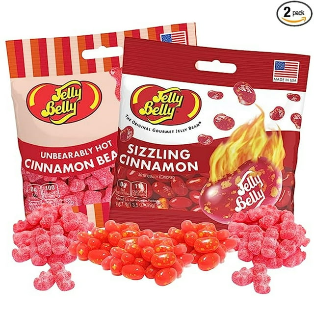 Sizzling Cinnamon and Unbearably Hot Jelly Beans, Hot Chewy Candies