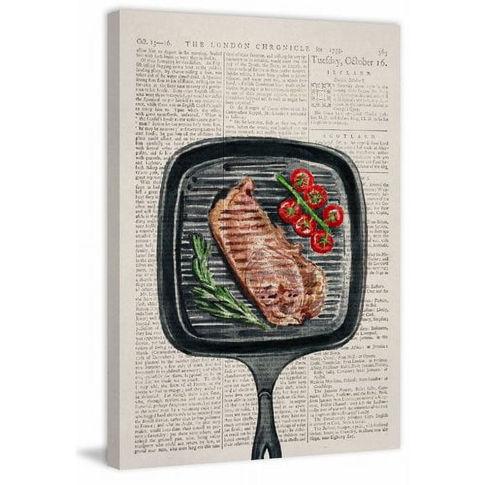 "Sizzling II" Painting Print on Wrapped Canvas