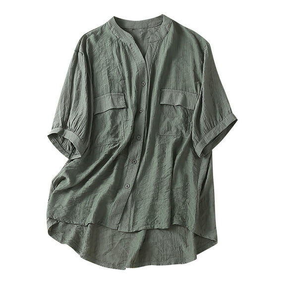 Sizzling Savings Clearance WXLWZYWL Women's Casual T-Shirt Short Sleeve V-Neck Sweatshirt Tops Blouse