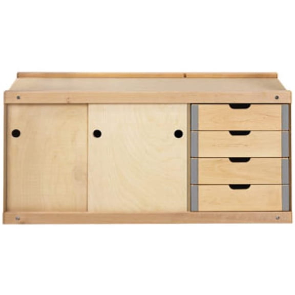 Sjobergs SJO-33374 Nordic Plus 4 Drawer Wooden Tool Storage Cabinet Workbench