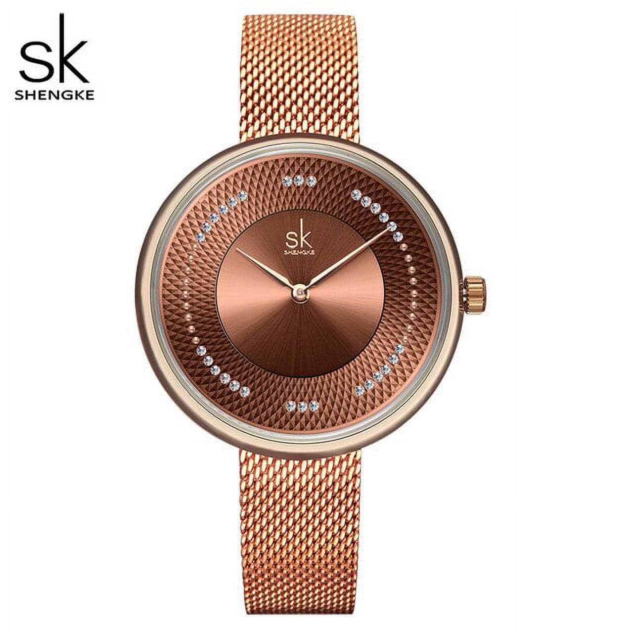 Sk Fashion Luxury Brand Women Quartz Watch Creative Thin Ladies Wrist Watch  For Montre Femme 2021 Female Clock Relogio Feminino - Quartz Wristwatches 