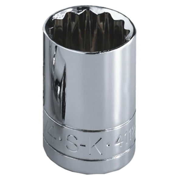 Sk Hand Tool Llc .50 in. Drive 12 Point Standard Fractional Socket .44 in.