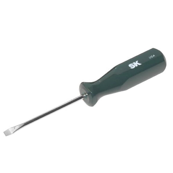 Sk Professional Tools Screwdriver,Slotted,1/4x4",Round 81002