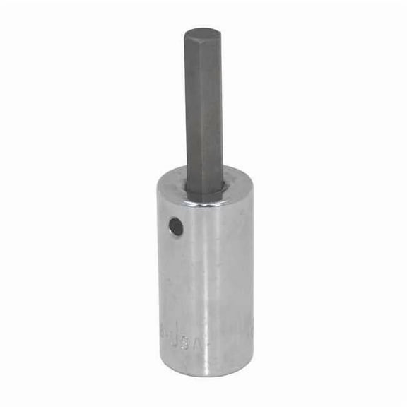 3/8 in Drive Hex Socket Bit SAE 7/32 in Tip, 3 in L 41209