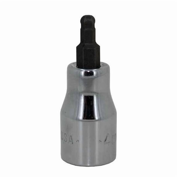 3/8 in Drive Ball Hex Hex Ball Bit Socket Metric 8 mm Tip, 3 1/4 in L 45528