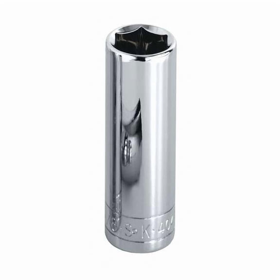 Sk Professional Tools Socket, Steel, Chrome, 18 mm 48018