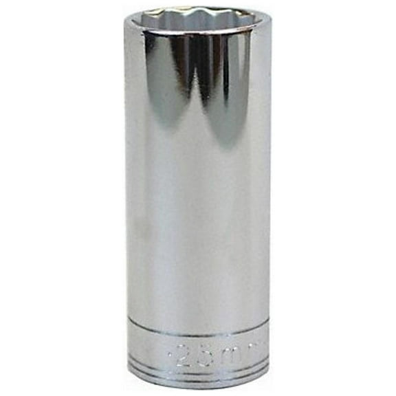 Sk Professional Tools Socket, Steel, Chrome, 25 mm 48025
