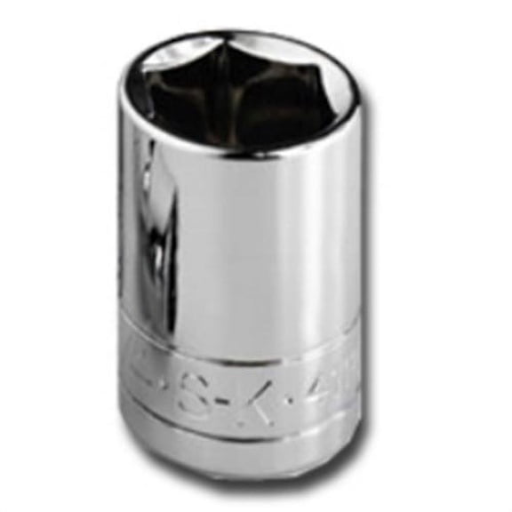 Sk Professional Tools Socket, Steel, Chrome, 9/16 in 41818
