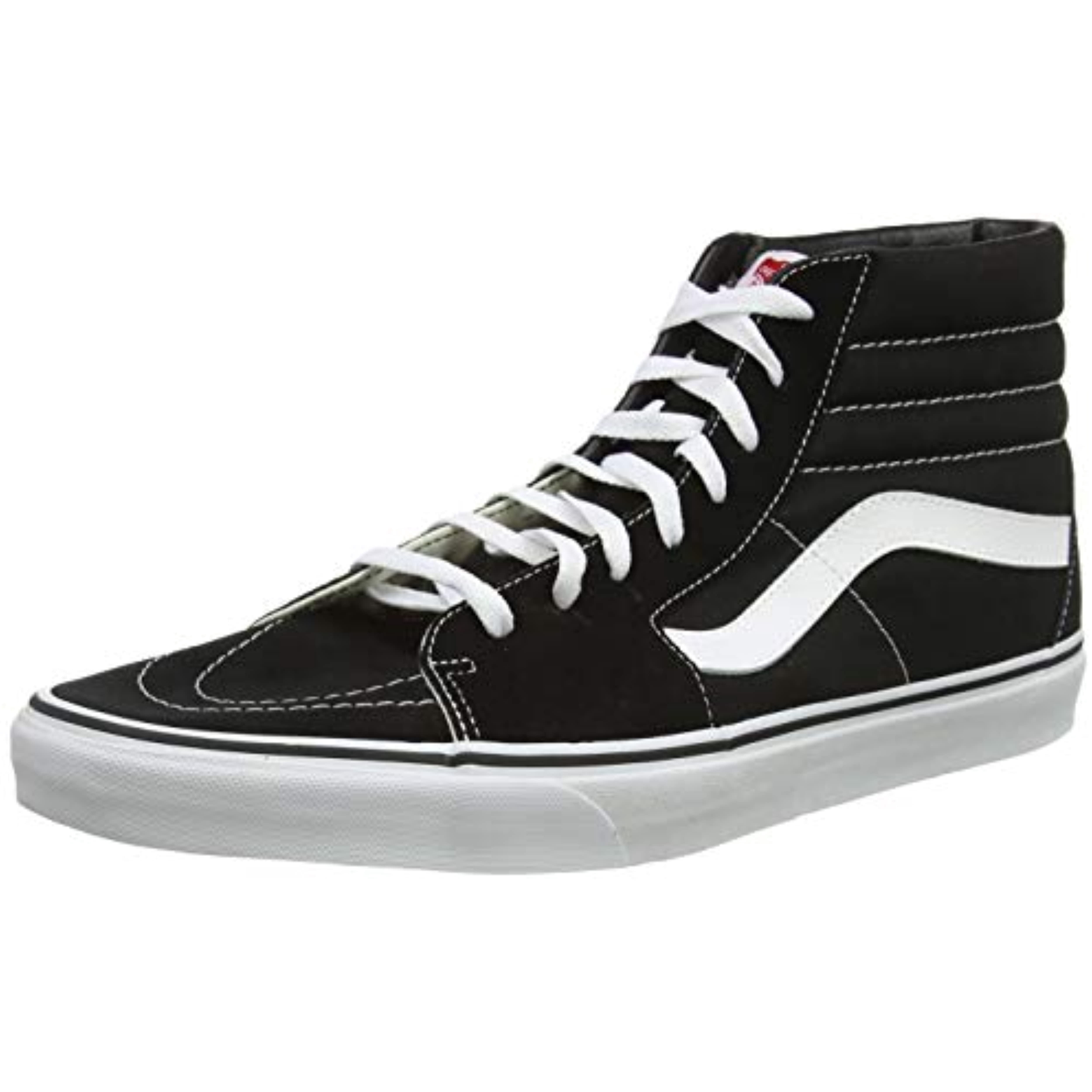 Sk8-Hi (Black/Black/White) Men's Skate Shoes-9